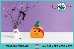 Halloween Pumpkin Treat Candy Box Classroom Gift SVG Product Image 8