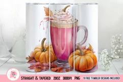 Pumpkin Tumbler Wrap, 20 oz tumbler wrap, Pumpkin Tumbler Wrap, Pumpkin Png