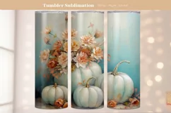 Pumpkin Tumbler Wrap Pastel Fall Tumbler Sublimation Wrap