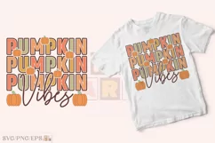 Pumpkin Vibes SVG Autumn Fall Season PNG SVG T-shirt Design Product Image 2