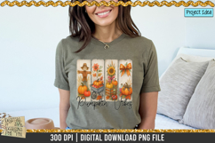 Pumpkin Vibes Brush strokes is a professional design that is available at 300dpi PNG to use for Sublimation, iron-on transfer, DTG Printing and normal printing.