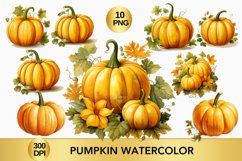 yellow and gold pumpkin clipart, pumpkin sublimation Product Image 1