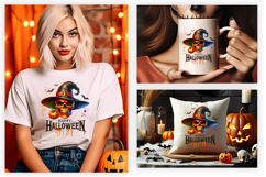 happy halloween png, halloween typography, witch hat png, halloween quote png, spooky clipart, halloween sublimation, halloween printable, witch clipart, halloween design, halloween t shirt design