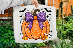 Pumpkin With Bow PNG,Halloween Sublimation Product Image 4