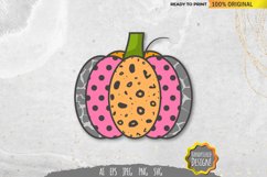 Pumpkin with Pattern Fill SVG Product Image 1