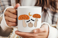 Pumpkin with Toadstool SVG | Halloween PNG | Toadstool PNG Product Image 2