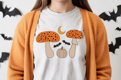 Pumpkin with Toadstool SVG | Halloween PNG | Toadstool PNG Product Image 3