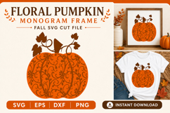 Floral Pumpkin- Fall Thanksgiving Product Image 1