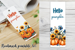 Fall pumpkin bookmark printable | Autumn bookmark bundle Product Image 6