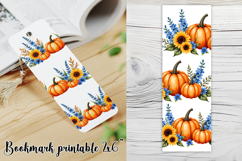 Fall pumpkin bookmark printable | Autumn bookmark bundle Product Image 8