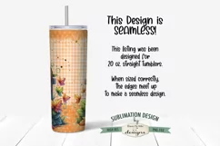 Pumpkin Fence 20oz Seamless Tumbler Wrap - Add Your Name Product Image 2