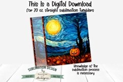 Pumpkin Field Stained Glass 20 oz Seamless Tumbler Design Product Image 3