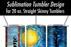Pumpkin Field Stained Glass 20 oz Seamless Tumbler Design Product Image 4