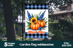 Fall pumpkin flag PNG design | Garden flag PNG Product Image 1