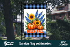 Fall pumpkin flag PNG design | Garden flag PNG Product Image 1