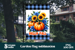 Fall pumpkin flag PNG design | Garden flag PNG Product Image 1