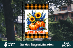 Fall pumpkin flag PNG design | Garden flag PNG Product Image 1
