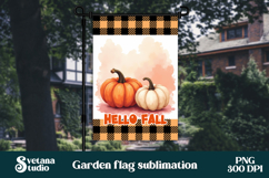 Fall pumpkin flag PNG design | Garden flag PNG Product Image 1