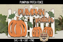 Pumpkin Patch Fence | Fall Laser Cut SVG File Product Image 1