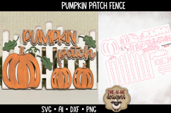Pumpkin Patch Fence | Fall Laser Cut SVG File Product Image 2