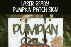 Pumpkin Patch Pallet Sign Door Hanger | Autumn Laser SVG Product Image 4