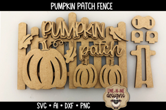 Pumpkin Patch Fence | Fall Laser Cut SVG File Product Image 3