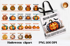 Halloween pumpkin clipart bundle | Halloween sublimation Product Image 1