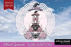 Pumpkins Cute Wind Spinner Sublimation PNG Pink Halloween Product Image 1