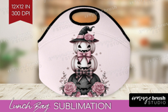 Pumpkins Cute Lunch Bag Pink Halloween Lunch Bug PNG Product Image 1