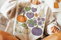 Pumpkins PNG, Ghost PNG, Spooky PNG, Fall PNG, Halloween PNG Product Image 3