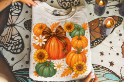 Fall Coquette Pumpkin PNG, Pumpkin Fall Bow PNG, Autumn PNG Product Image 3