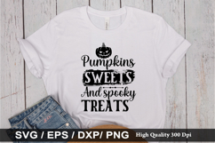 Pumpkins sweets and spooky treats SVG - Halloween Design Product Image 1