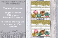 Pumpkin Glitter Stripe tumbler sublimation design Product Image 2