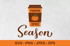 Pumpkin Spice season SVG. Autumn quote. Thanksgiving SVG Product Image 1