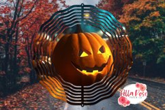 Halloween Pumpkin | Spooky 3D | 10" Sublimation Wind Spinner Product Image 1