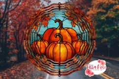 Pumpkins Stained Glass | 10" Sublimation Wind Spinner Product Image 1