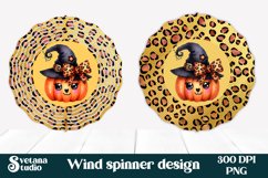 Halloween wind spinner sublimation | Halloween pumpkin PNG Product Image 1