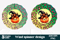 Halloween wind spinner sublimation | Halloween pumpkin PNG Product Image 1