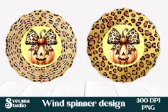 Halloween wind spinner sublimation | Halloween pumpkin PNG Product Image 1