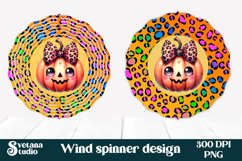 Halloween wind spinner sublimation | Halloween pumpkin PNG Product Image 1
