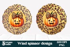 Halloween wind spinner sublimation | Halloween pumpkin PNG Product Image 1
