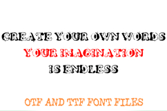 Punk Grunge Textured Ink Stamp Letters Font ABC Text Product Image 3