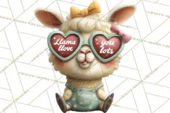 Punny Animal Valentine PNG, Cute Love Clipart Product Image 3
