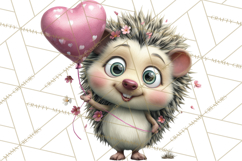 Punny Animal Valentine PNG, Cute Love Clipart Product Image 5