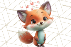 Punny Animal Valentine PNG, Cute Love Clipart Product Image 3