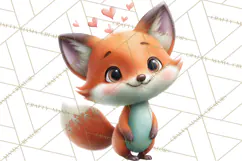 Punny Animal Valentine PNG, Cute Love Clipart Product Image 3