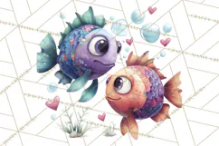 Punny Animal Valentine PNG, Cute Love Clipart Product Image 2