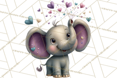 Punny Animal Valentine PNG, Cute Love Clipart Product Image 3