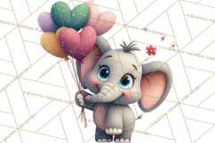 Punny Animal Valentine PNG, Cute Love Clipart Product Image 5