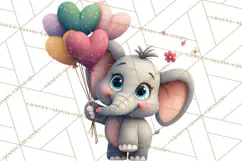 Punny Animal Valentine PNG, Cute Love Clipart Product Image 5